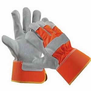 CERVA - CURLEW ORANGE pracovní rukavice hovězí štípenka - velikost 10